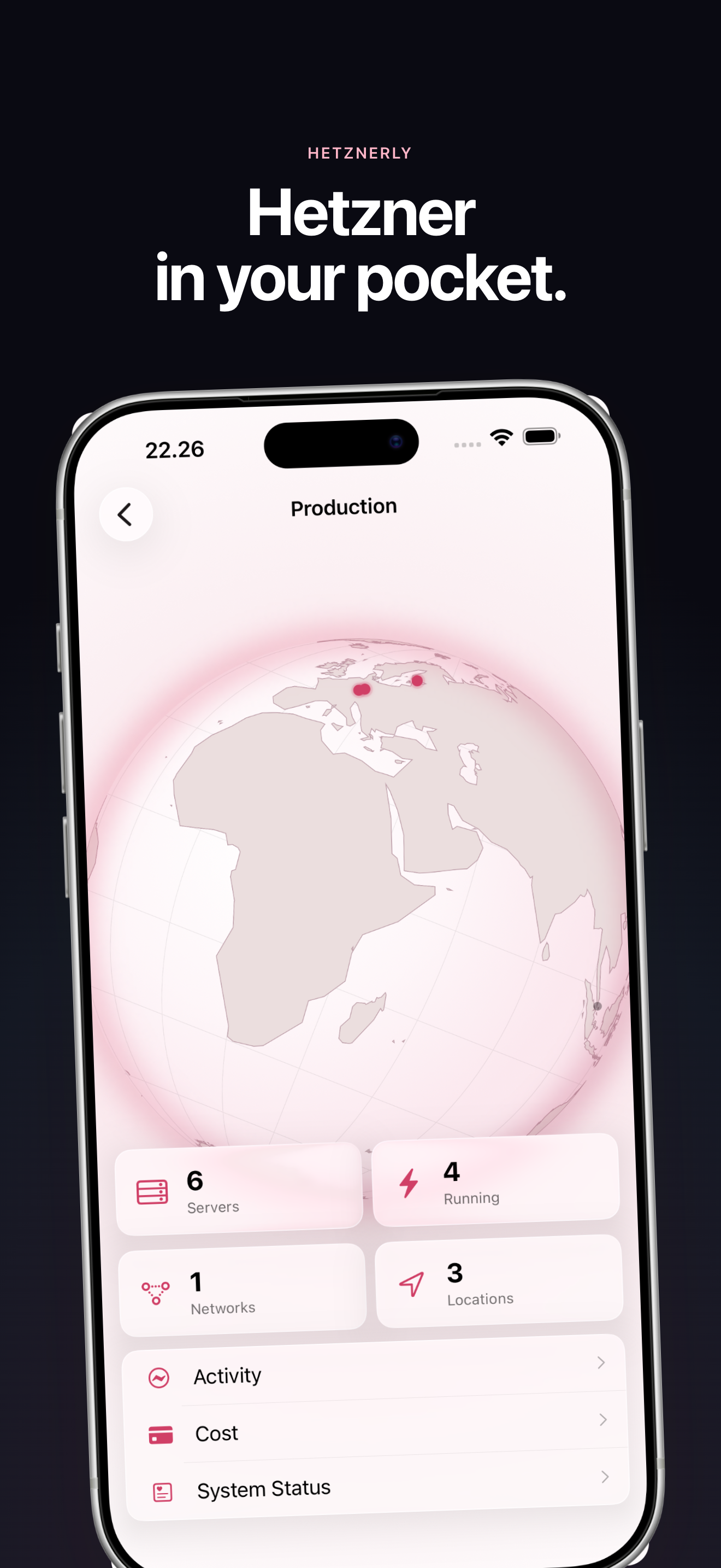 Hetznerly — your servers at a glance