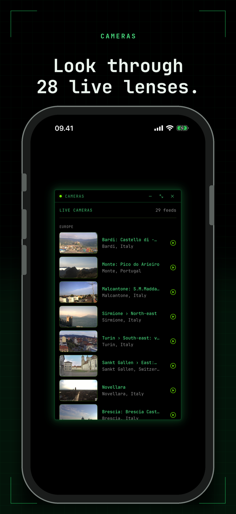 Live webcams (iPhone)